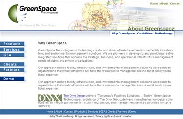 GreenSpace sub page