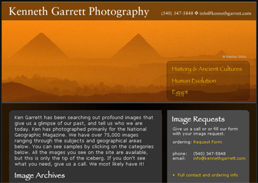 Kenneth Garrett home page\