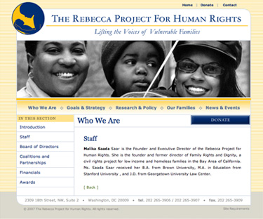Rebecca Project sub page