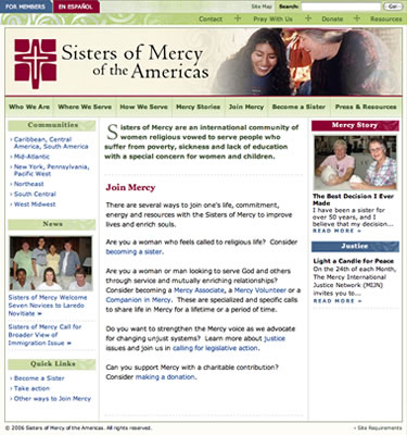 Sisters of Mercy - Home page